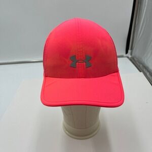 Under‎ Armour Running Hat Mesh Panels Adjustable Neon Pink Womens OSFA